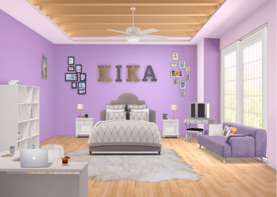 cuarto dedicado para kika nieto Design Rendering