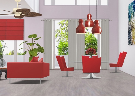 the red room Design Rendering