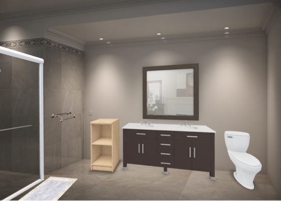 me and my cousins bathroom  Design Rendering