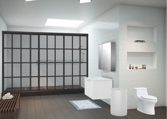 Minimalist Bathroom Design Rendering