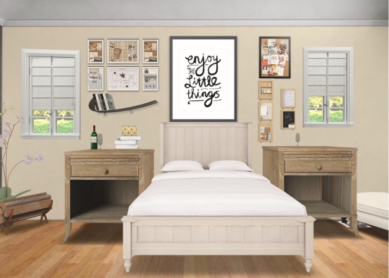 Organised bedroom Design Rendering