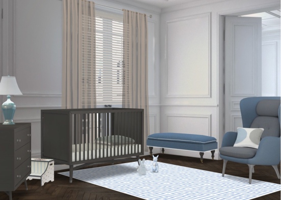Baby Boys Bedroom Design Rendering