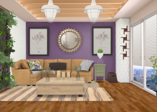 chill modern living-room  Design Rendering