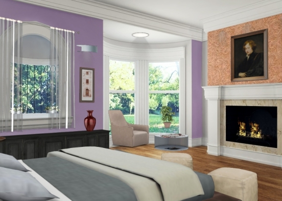 Lovable bedroom Design Rendering