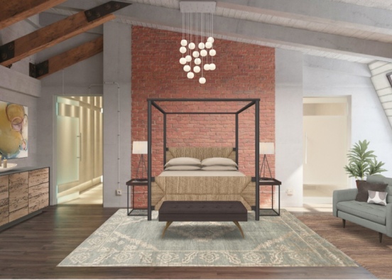 dream bedroom Design Rendering