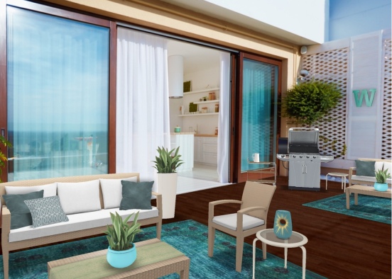 Tranquil Turquois Oasis Design Rendering