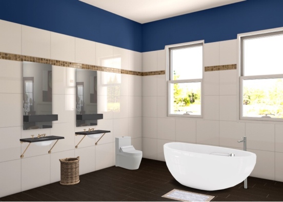 modern bathroom minimalist  Design Rendering