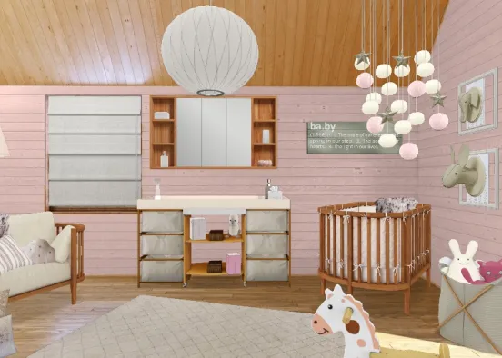 Chambre #12 Baby Girl Design Rendering