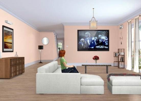 sala de estar, p2 Design Rendering