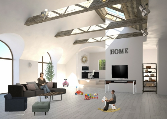 Living room♡♡♡ Design Rendering