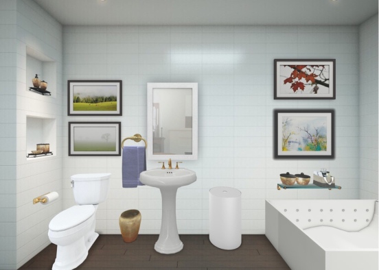 Guest house bathroom (guest house) Design Rendering