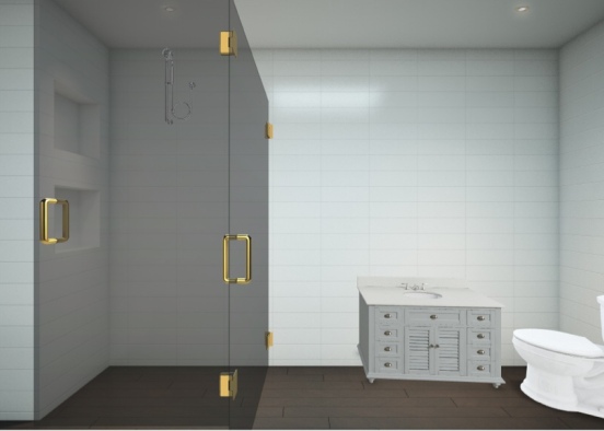 Guest bathroom Design Rendering