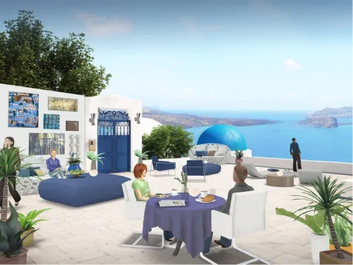 Σαντορίνη της ψυχής μου. Santorini de mi alma. Dedicado a mi hermano y su gusto por la comida Griega. I dedicate this peaceful and inspiring design to my brother and his love for Greek cuisine.🇬🇷🧚🏿‍♀️