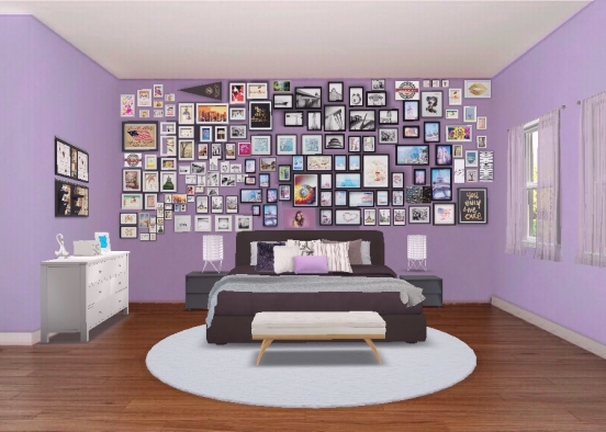 Picture perfect Teen' Bedroom Design Rendering