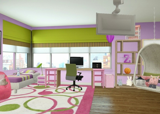 Room for a  girl  Design Rendering