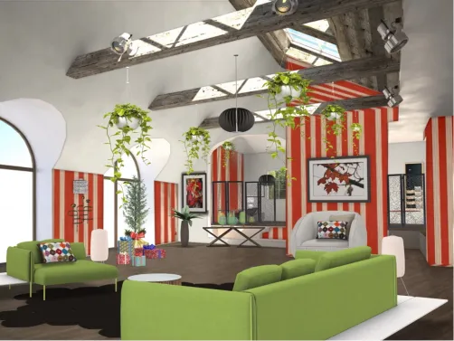 Holiday decorating for a modern townhouse!