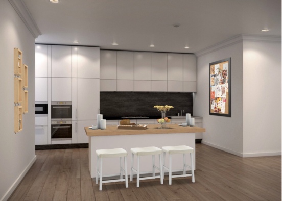 A family kitchen Design Rendering