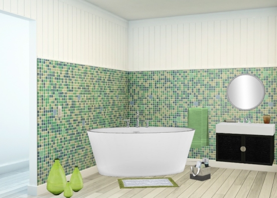 Green bath  Design Rendering