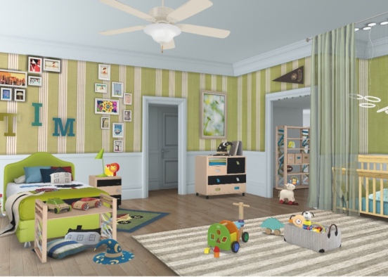 Childrens room Design Rendering