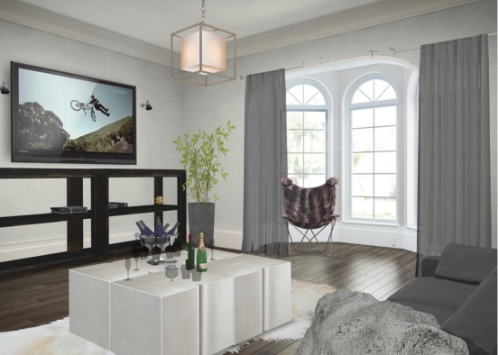 The london livingroom Design Rendering