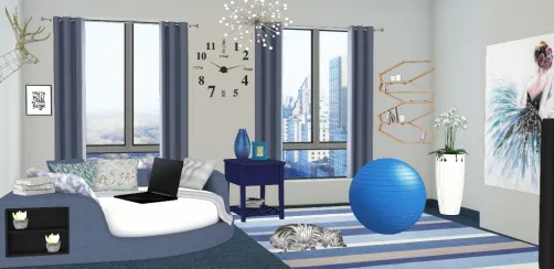 My blue design, what do you think about this design?😍🌸💙💜💚🧡❤plz tell me