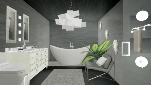 Grey Spa Bath