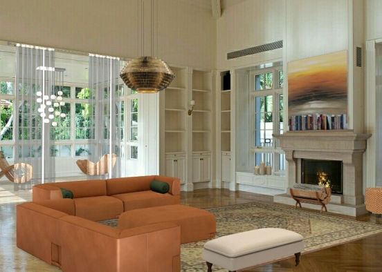 Living room (compelet) Design Rendering
