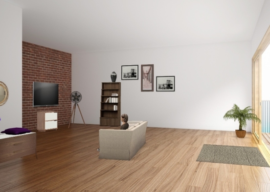 Living room design Design Rendering