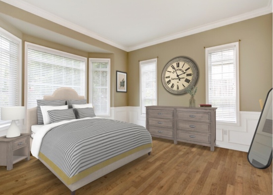 Classic Meets Modern Bedroom Design Design Rendering