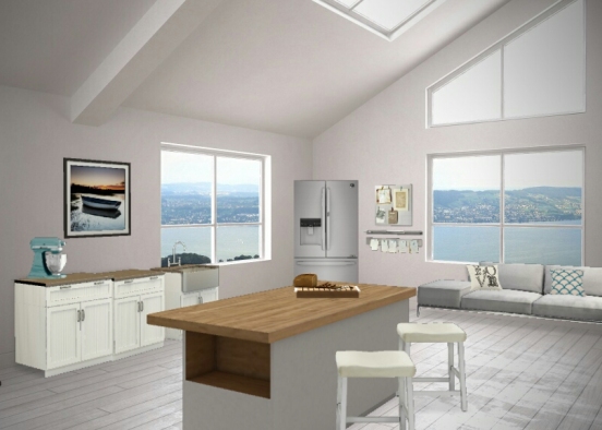 Kitchen by the sea Design Rendering