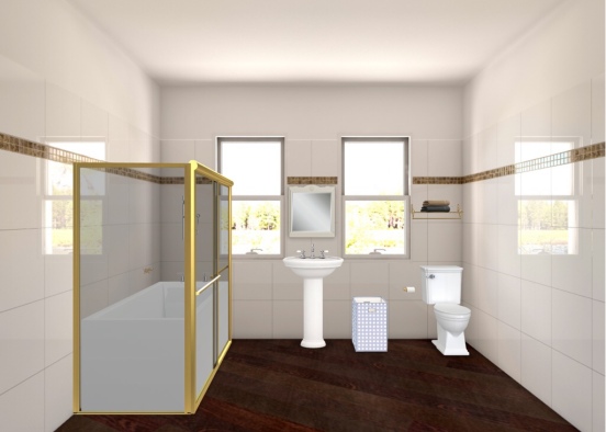 fancy bathroom  Design Rendering