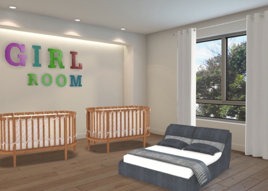 Apartman house ( girls room) Design Rendering