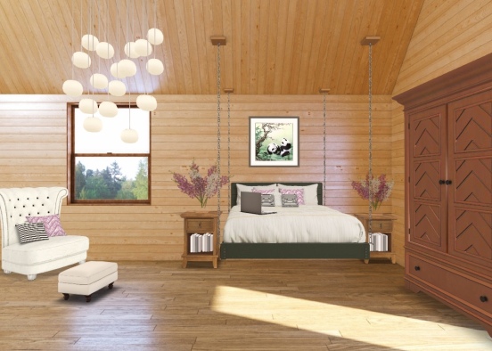 Treehouse bedroom  Design Rendering