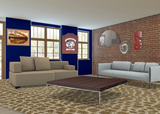 Summer’s living room  Design Rendering