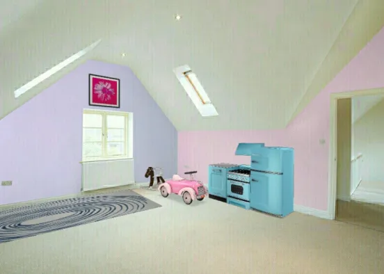 Almost done with the play room Design Rendering