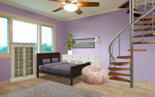 Lavender bedroom
