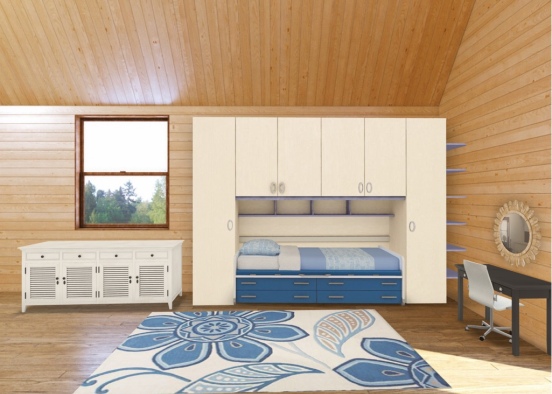 Log cabin room 1 Design Rendering