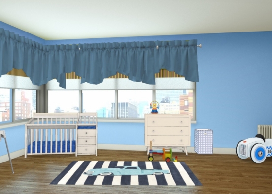 Bebek Odası 💙1 Design Rendering