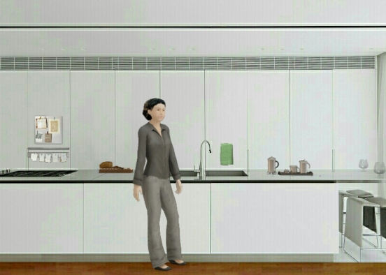 Modern apartment for Olga (kitchen) Design Rendering