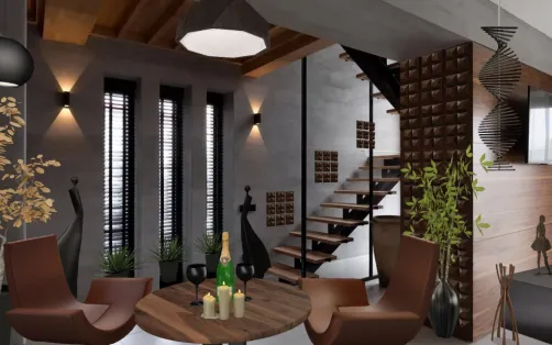 Dark Living Room