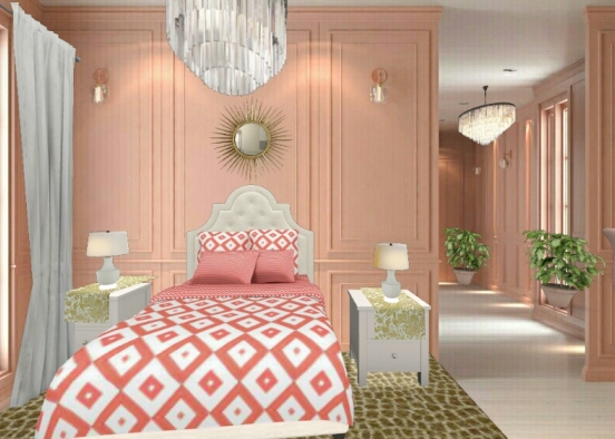 Bed room classic Design Rendering