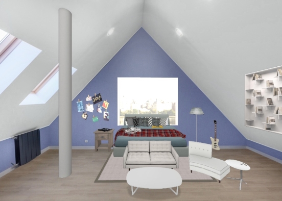 Teenager Room. Design Rendering