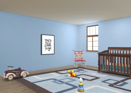 Boy baby room Design Rendering