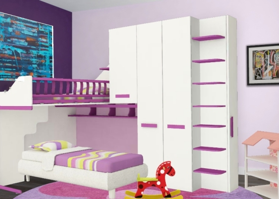 Kid's bedroom Design Rendering