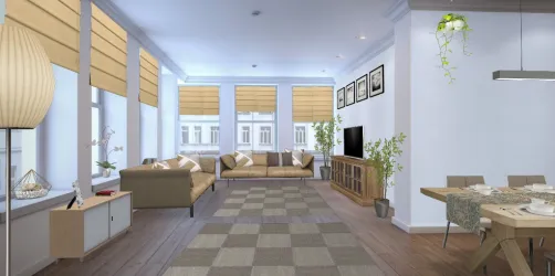 Cosy living room/dining room 