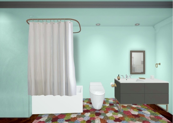 First bathroom Design Rendering
