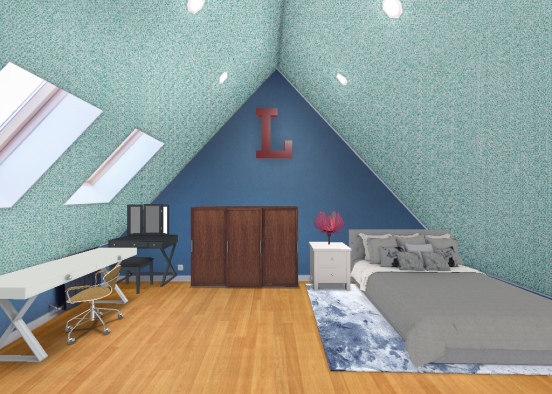 lily's bed room Design Rendering