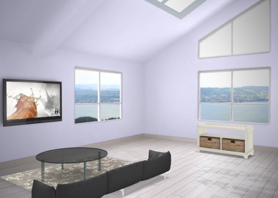 Ocean side condo living room  Design Rendering