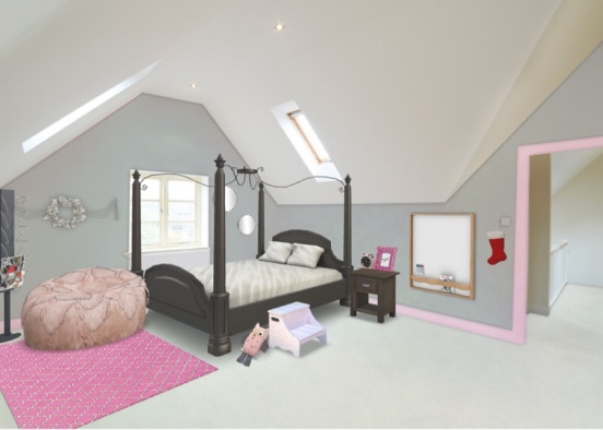 Dream Room for a 10 year old girl Design Rendering