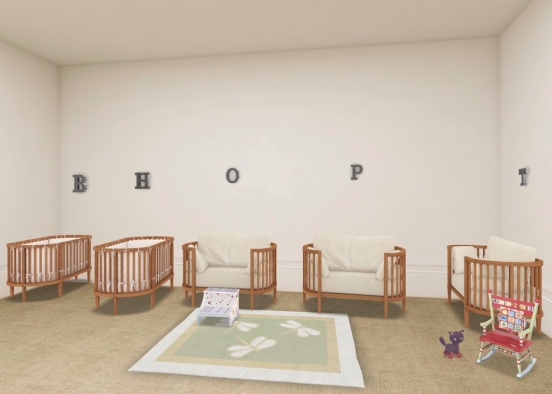 quarto do orfanato  Design Rendering